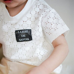 【SALE/25%OFF】【aBity select./アビティセレクト】サテンネーム レース半袖Tシャツ 男の子 ボーイズ 女の子 ガールズ ユニセックス SS 春物 夏物 春夏物 子供服 子ども服 ベビー キッズ 子供 子