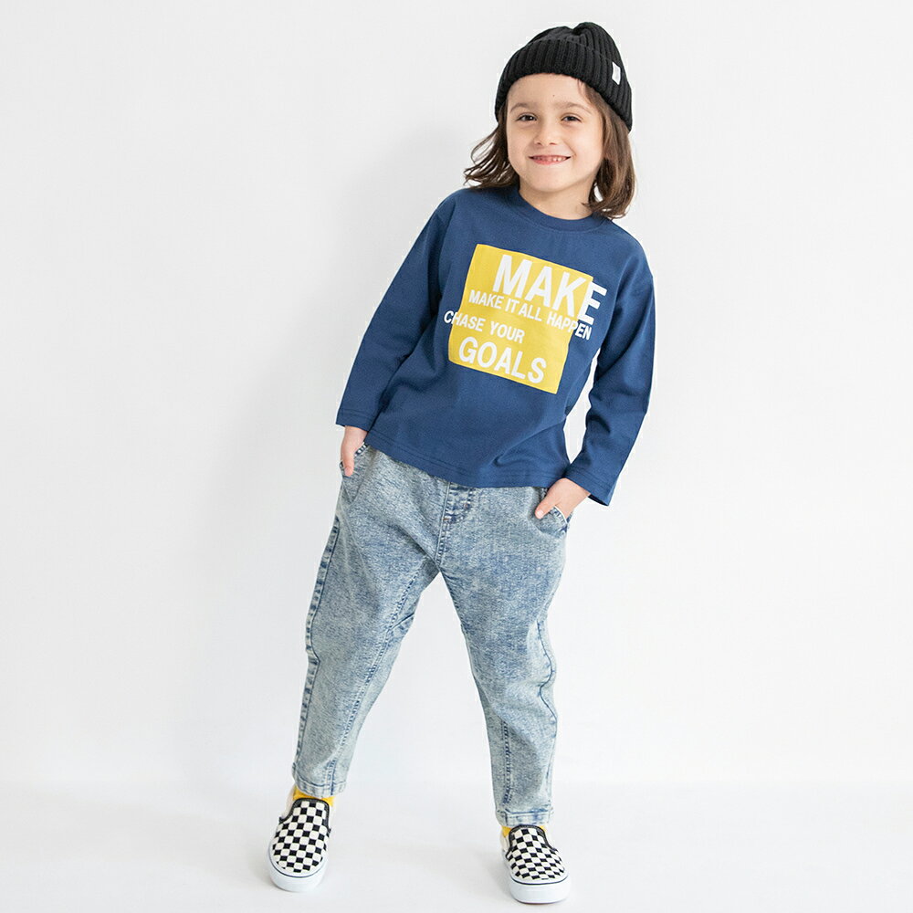 【期間限定SALE/25%OFF】ガーデナーテーパードデニムパンツ 送料無料 男の子 女の子 男女兼用 ユニセックス 秋物 冬物 春物 子供服 子ども服 ベビー キッズ ジュニア 子供 子ども こども PTS - メイン画像 12