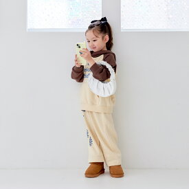 【aBity select./アビティセレクト】フロントポケット ロゴプリント ラグランフーディセットアップ 男の子 ボーイズ 女の子 ガールズ ユニセックス AW 秋物 冬物 秋冬物 子供服 子ども服 ベビー キッズ 子供 子ど