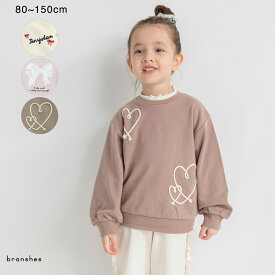 刺しゅうアソートトレーナー 女の子 ガールズ AW 秋物 冬物 秋冬物 子供服 子ども服 ベビー キッズ ジュニア 子供 子ども こども