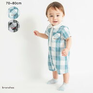 【おそろい】ブロックチェックカバーオール ベビー SS 春物 夏物 春夏物 子供服 子ども服 ベビー キッズ …