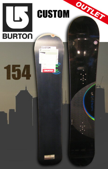 楽天市場】BURTON スノーボードCUSTOM 154【アウトレット スノーボード 