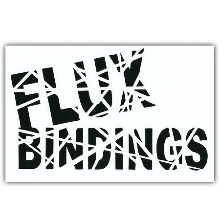 絶品】 FLUX BINDINGSLOGO ステッカー Lカラー BLACK 715005 www.expovip.com.pl