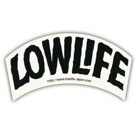 LOW LIFEロゴ ステッカー カラー WHITE BLACK 【ロウライフ ステッカー】【メール便対応】715005