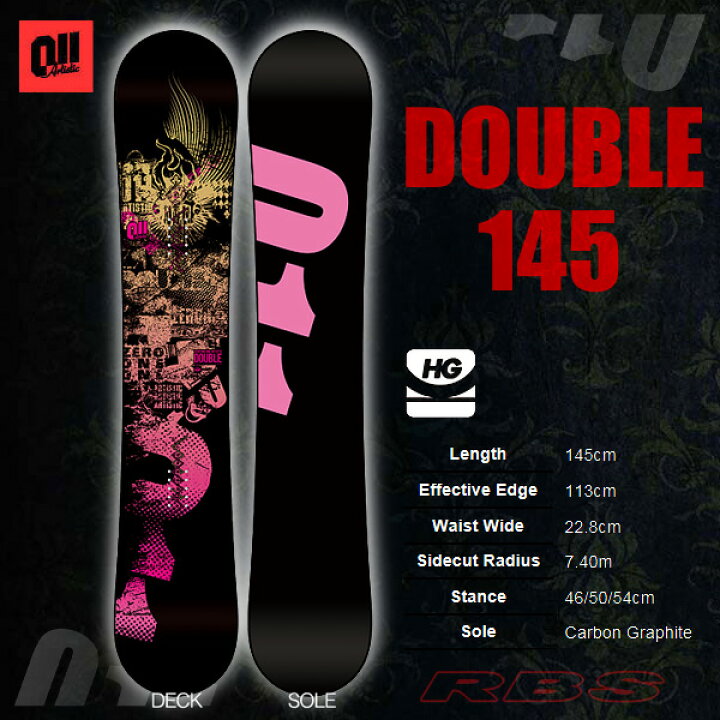 楽天市場】011 Artistic DOUBLE 145 14-15 MODEL【ゼロワンワン 