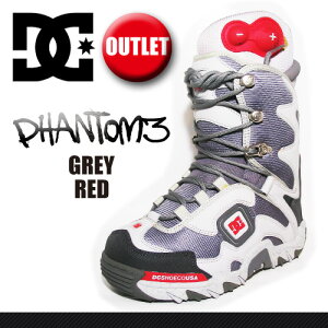 DC BOOTSPHANTOM 3 GREY/REDyAEgbg Xm[u[czyfB[V[ Xm[{[hzy{Kiz