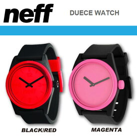 NEFF 時計 DUECE WATCH カラー BLACK×RED/MAGENTA 【ネフ 腕時計】【日本正規品】【あす楽】715005