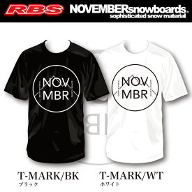 NOVEMBER Tシャツ T-MARK COTTON【カラー BLACK WHITE】【ノベンバー 日本正規品】