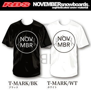 NOVEMBER T�V���c T-MARK COTTON�y�J���[ BLACK WHITE�z�y�m�x���o�[ ���{���K�i�z