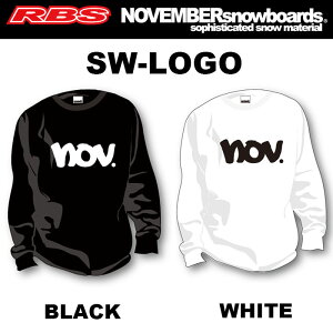 NOVEMBER SWEAT SW-LOGOyJ[ BLACK WHITEzy N[lbN XEFbg XGbg g[i[zym[xo[ Xm[{[h 24-25 {Kiz