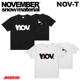 NOVEMBER Tシャツ NOV-T 【カラー ブラック/ホワイト】【ノベンバー スノーボード 22-23】【日本正規品】