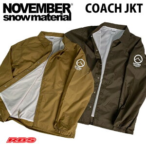 NOVEMBER COACH JACKET �R�[�` �W���P�b�g �y�m�[�x���o�[ �m�x���o�[ �X�m�[�{�[�h�z�y22-23 �������� ���{���K�i�z