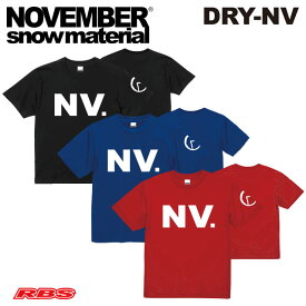 NOVEMBER ドライ Tシャツ DRY-NV BLACK BLUE RED 【吸水 急速 速乾 ドライ】【22-23 日本正規品】
