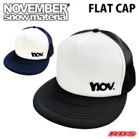 NOVEMBER FLAT CAP メッシュキャップ MESH CAP 【ノベンバー ノーベンバー スノーボード】 【日本正規品】