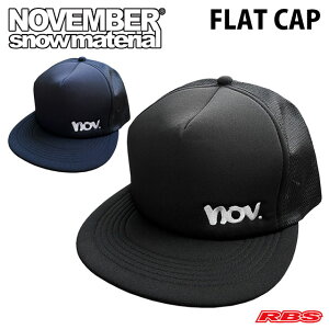 NOVEMBER FLAT CAP BK NV ���b�V���L���b�v MESH CAP �y�m�[�x���o�[ �m�x���o�[�z�y���{���K�i�z