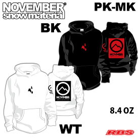 NOVEMBER 21-22 PK-MK 【パーカー カラー BK ブラック WT ホワイト】【ノーベンバー ノベンバー スノーボード】【日本正規品】