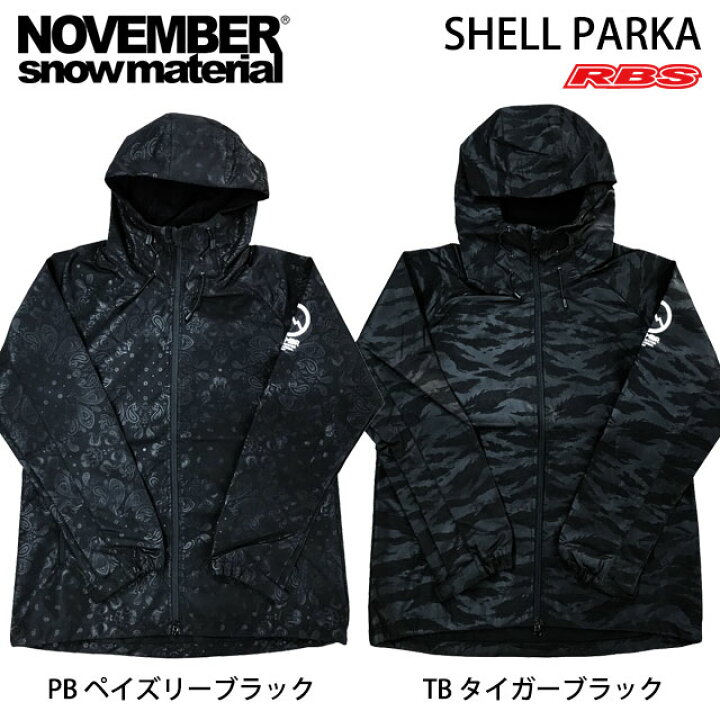 楽天市場】NOVEMBER ノーベンバー SHELL PARKA シェルパーカー TB 