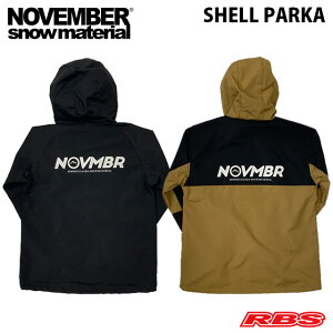 NOVEMBER VFp[J[ SHELL PARKA BK CB yJ[ ubN R[eubNzymxo[ Xm[{[hzy24-25 {Kiz
