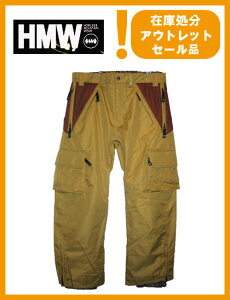 HMW AH TECK PANTS カラー BEIGE×BROWN 【 ホームレス パンツ】【スノーボード ウェア】【日本正規品】
