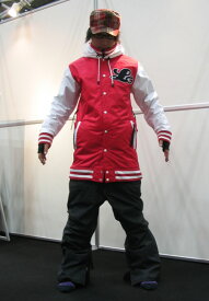 LUVE SOUL ジャケット RED SOUL パンツ D-BLACK (デニム調) 上下セット 【スノーボード ウェア】【日本正規品】