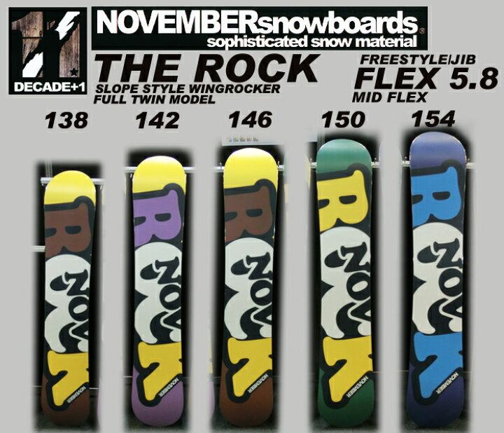 楽天市場】13-14 NEWモデル☆販売中！☆ノーベンバー THE ROCK 146 