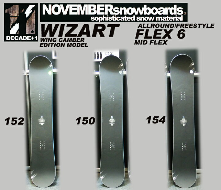 楽天市場】13-14 NEWモデル☆販売中！☆ノーベンバー WIZART 152  