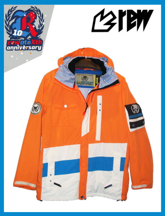 楽天市場】REW STRIDER ジャケットカラー ORANGE×WHITE×SKY×NAVY 