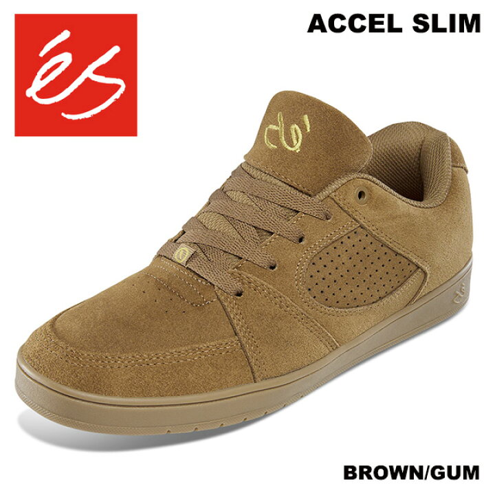 楽天市場】es ACCEL SLIM エス アクセル スリム BLACK/GUM BROWN/GUM 