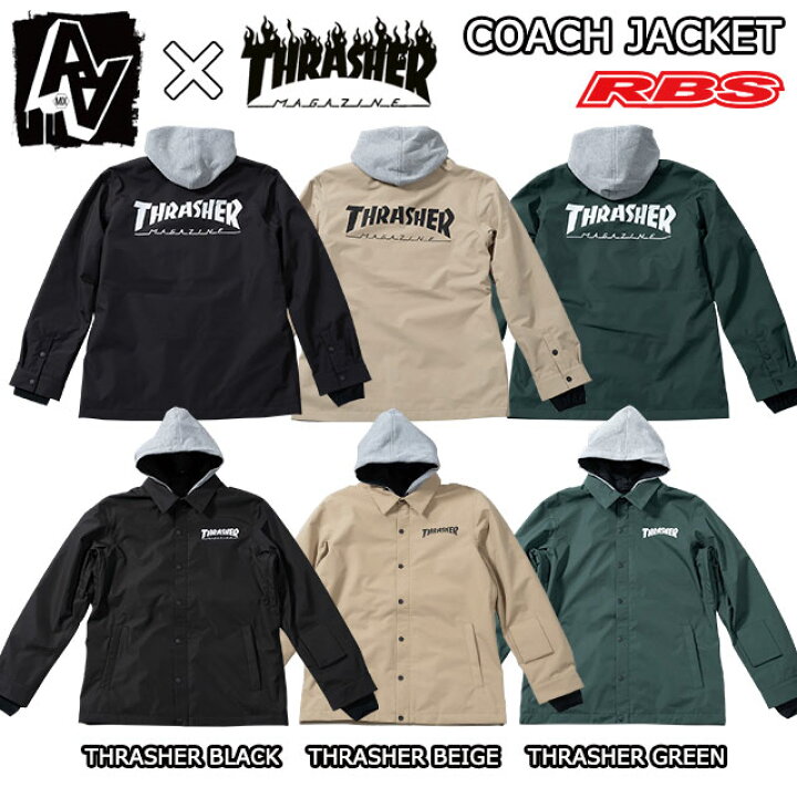 楽天市場】AA HARD WEAR 23-24 COACH JACKET 【THRASHER スラッシャー  