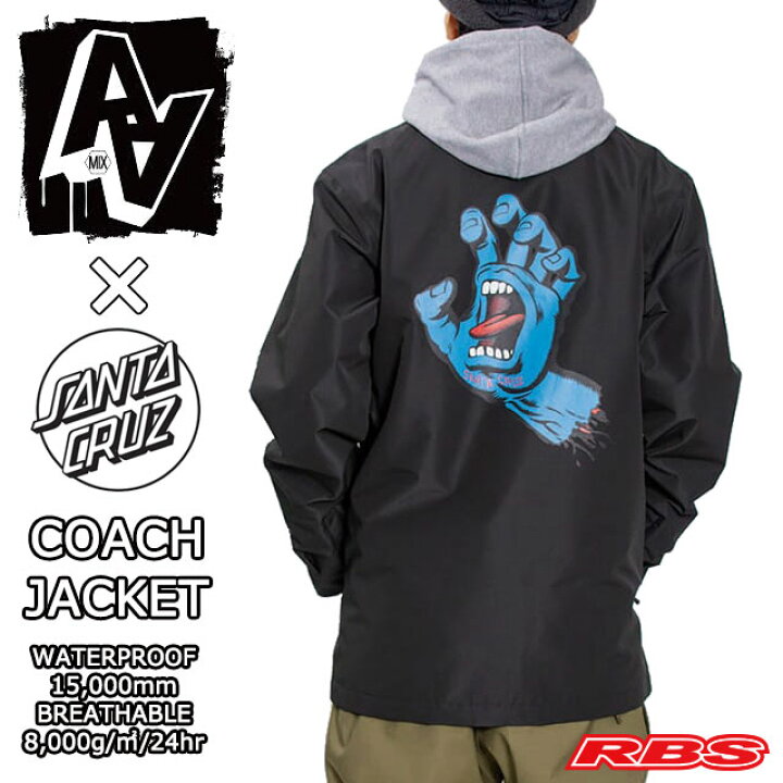 楽天市場】AA HARD WEAR 【SANTA CRUZ FULL COLOR HAND】 COACH JACKET 