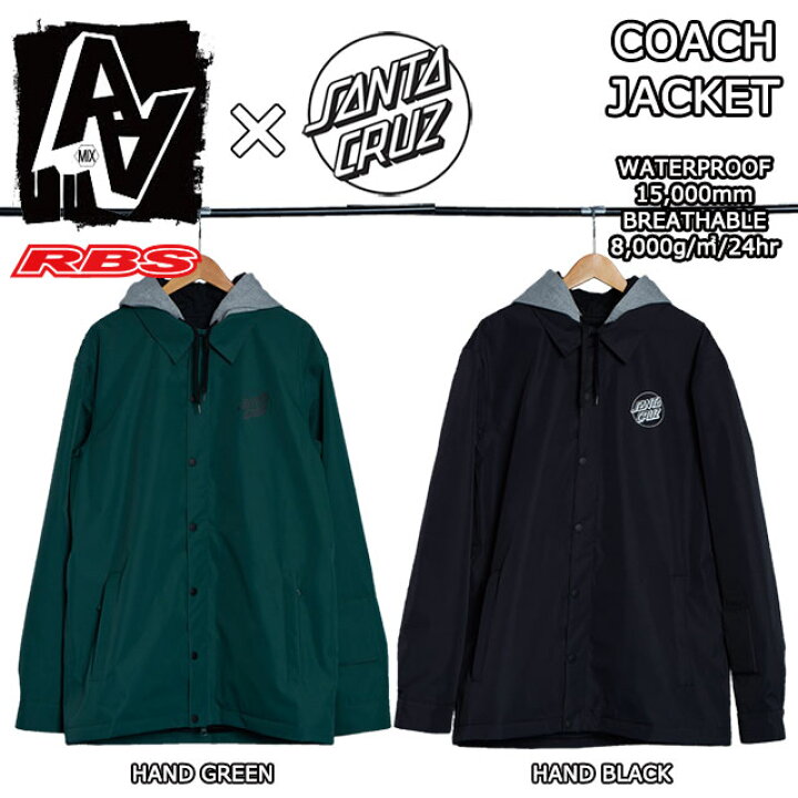 楽天市場】AA HARD WEAR ダブルエー【SANTA CRUZ HAND】 COACH JACKET 