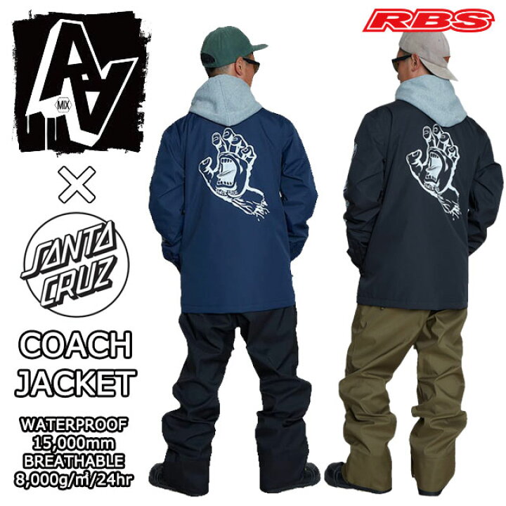 楽天市場】AA HARD WEAR 20-21【SANTA CRUZ HAND】 COACH JACKET  