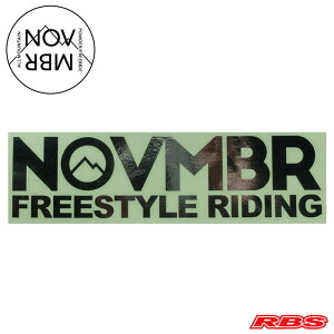 NOVEMBER �X�e�b�J�[ CUTTING MTN LOGO SILVER �y�m�[�x���o�[ �m�x���o�[ �X�m�[�{�[�h�z�y21-22 ���{���K�i�z