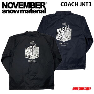 NOVEMBER COACH JACKET3 �m�x���o�[ �R�[�`�W���P�b�g3 �y�m�[�x���o�[ �X�m�[�{�[�h�z�y24-25 �V�i���J�� ���{���K�i�z