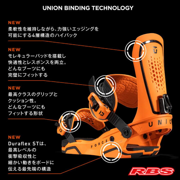 楽天市場】UNION 23-24 BINDING FORCE ユニオン フォース 【ユニオン 