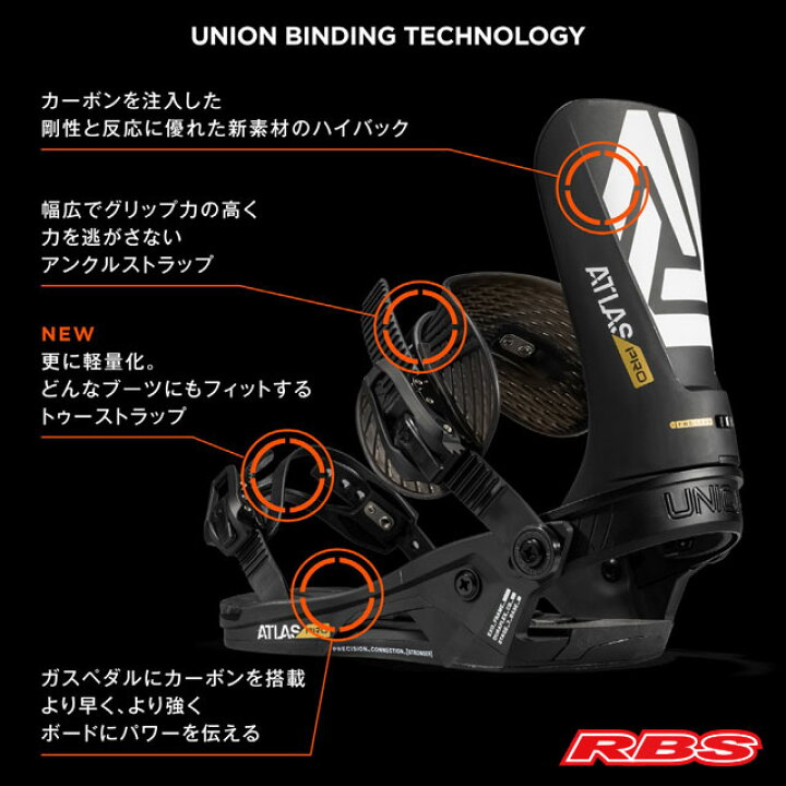 楽天市場】UNION 23-24 BINDING ATLAS PRO アトラス プロ 【ユニオン  