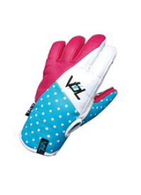 VOLUME GLOVES RABBIT LEATHER WATERPROOF (VGi) R-PINK×SKY×WHITE 【スノーボード グローブ】日本正規品