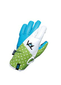 VOLUME GLOVES RABBIT LEATHER WATERPROOF (VGi) SKY×LIME×WHITE yXm[{[h O[uz{Ki