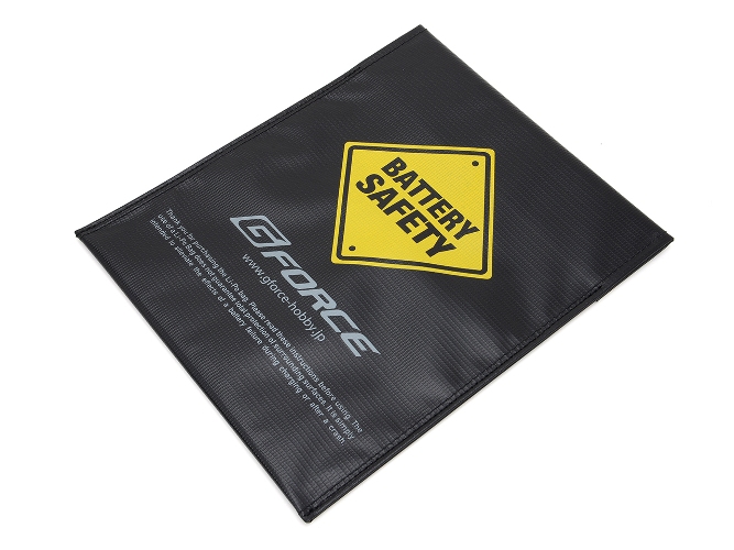 G0996 【G-FORCE /ジーフォース】　LiPo Bag Black (18*22cm) （Li-Poバッテリー充電＆保管用バッグ）