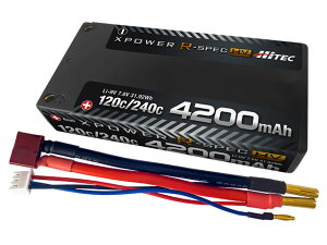 XPRHV4200S-B �y�n�C�e�b�N�}���`�v���b�N�X�W���p���z Li-HV 7.6V 4200mAh 120C/240C �i�V���[�g�^�C�v�j