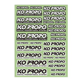 79072 【KO PROPO/近藤科学】 KOデカール　ブラック/ホワイト