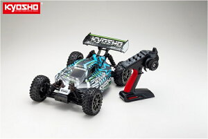 !【KYOSHO/京商】 34118T2 1/8スケール ラジオコントロール ブラシレスモーターパワード 4WD レーシングバギー インファーノ NEO 4.0 VE カラータイプ2 (ホワイト/グリーン)KT-231P+付(完成品) ≪