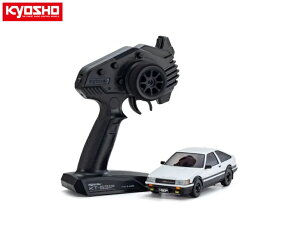 !【KYOSHO/京商】 32641WBK 1/27 電動RC ミニッツAWD トヨタ カローラレビン AE86 ホワイト/ブラック レディセット 【ドリフトタイヤ標準装着済み】(完成品)≪ラジコン≫