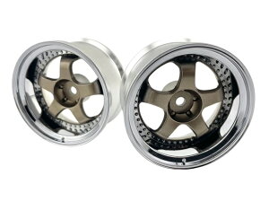 LW-0806BM �yLabel / ���C�x���z WORK MEISTER S1 3P WHEEL STANDARD RIM off6 Bronze Metallic�@2��