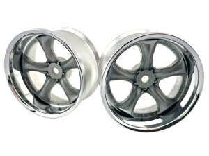 LW-0906CGM �yLabel / ���C�x���z WORK VS KF# WHEEL STANDARD RIM off6 Chrome Gray Metalic�@2��