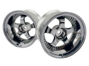 LWS-0808C �yLabel / ���C�x���z WORK MEISTER S1 3P WHEEL Super High Traction type DEEP RIM off8 Chrome�@2��