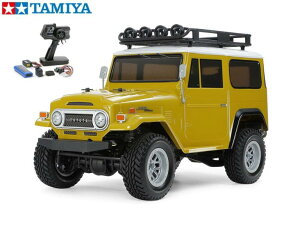 �I�yTAMIYA/�^�~���z 58715�@1/10 �d��RC �g���^ �����h�N���[�U�[ 40 (CC-02�V���[�V) �g���L�b�g+45053 NEW�t�@�C���X�y�b�N�d��RC�h���C�u�Z�b�g+�`�����v�I���W�i���F�t���{�[���x�A�����O �i���g