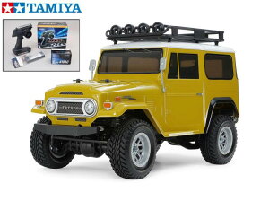 �I�yTAMIYA/�^�~���z 58715�@1/10 �d��RC �g���^ �����h�N���[�U�[ 40 (CC-02�V���[�V) �g���L�b�g�E�T�����FMX-6 �R���s���[�^�v���|�t�t���Z�b�g+�`�����v�I���W�i���F�t���{�[���x�A�����O �i��