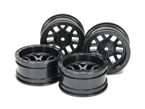 51686 �yTAMIYA/�^�~���z RC�X�y�A�p�[�c SP1686 CC-02 12�{�X�|�[�N�z�C�[�� (26mm���E�I�t�Z�b�g+6) �u���b�N4�{