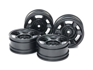 51688 �yTAMIYA/�^�~���z RC�X�y�A�p�[�c SP1688 CC-02 6�{�X�|�[�N�z�C�[�� (26mm���E�I�t�Z�b�g+4) �u���b�N4�{